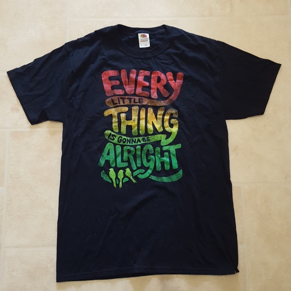 black graphic t-shirt